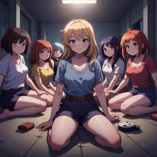 Un grupo de personajes de Wollo en anime